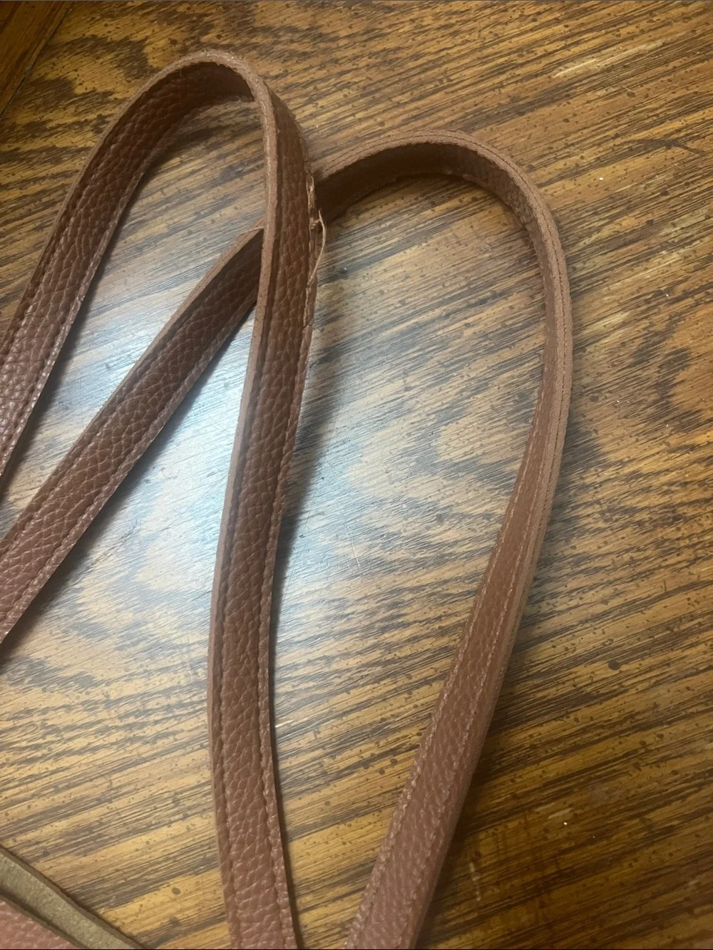 Benetton Classic Leather Tote Bag in Rust Brown
